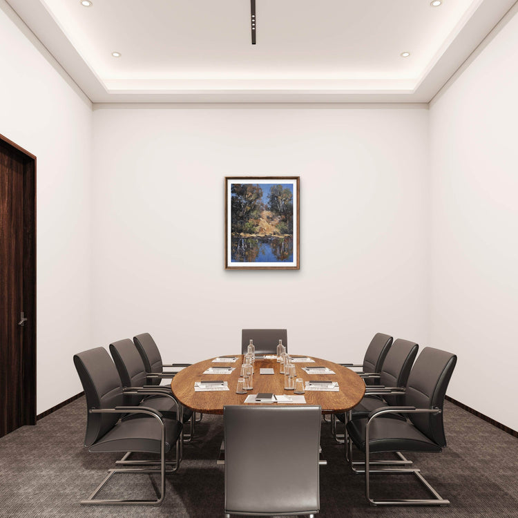 Reflections In Ochre & Blue