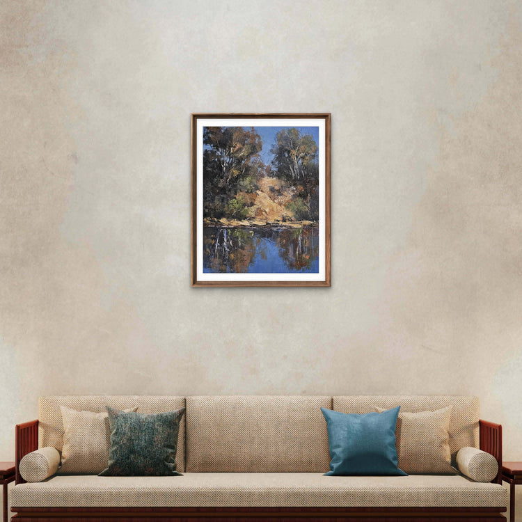 Reflections In Ochre & Blue