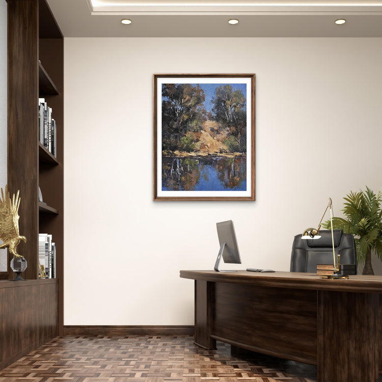 Reflections In Ochre & Blue