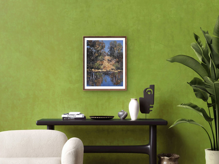 Reflections In Ochre & Blue