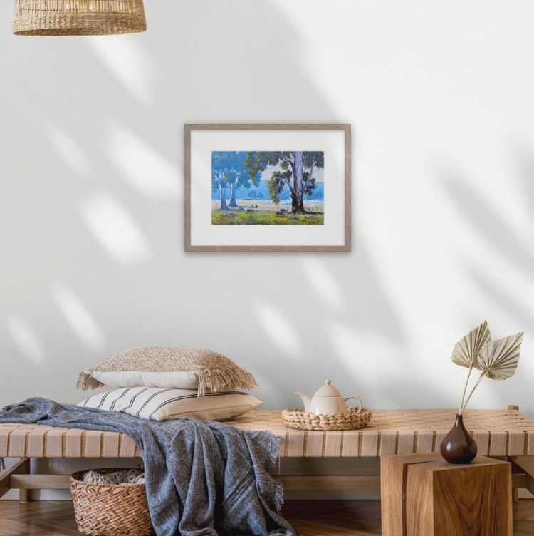 Benalla Winter Burn Off - Limited Release Framed Print