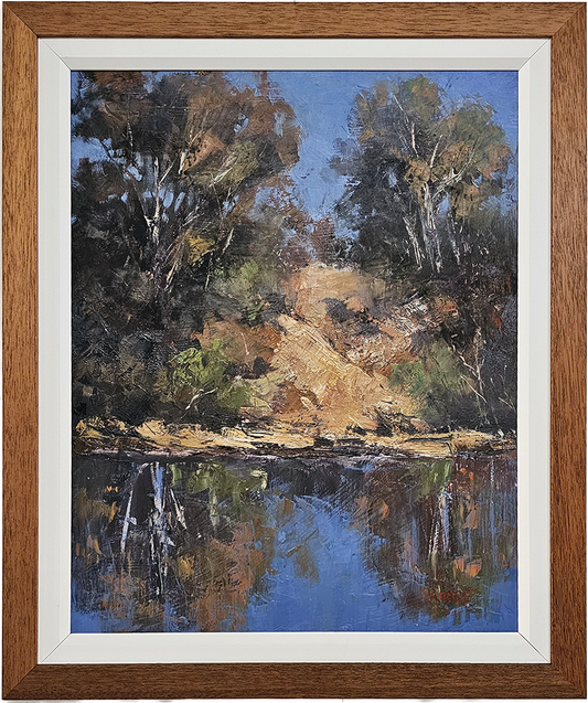 Reflections In Ochre & Blue