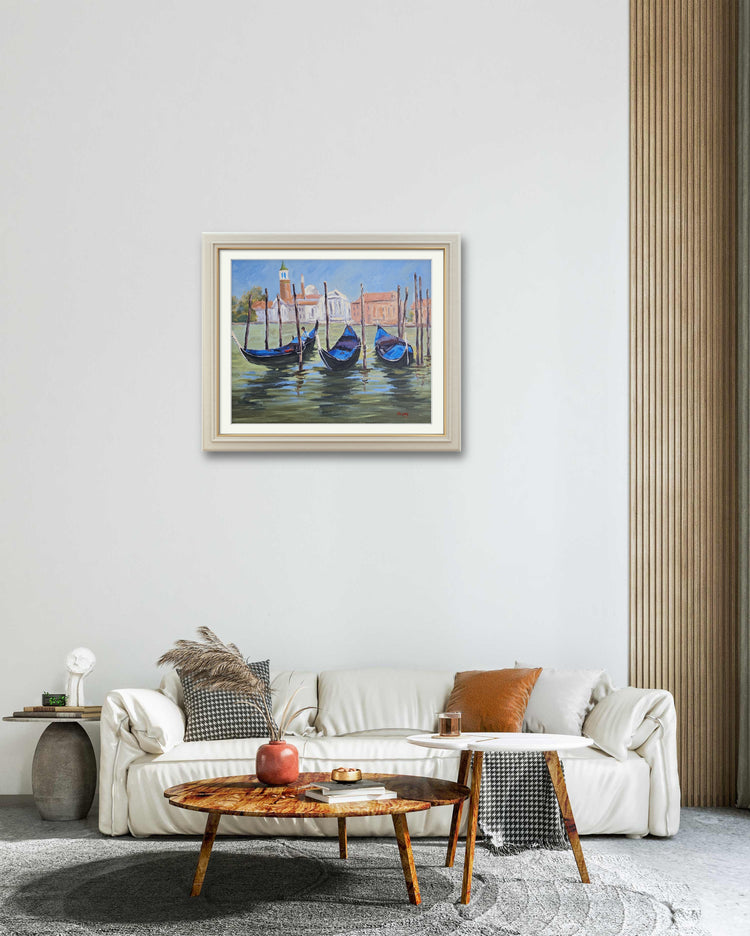 Venice Gondola's After A Passing Storm