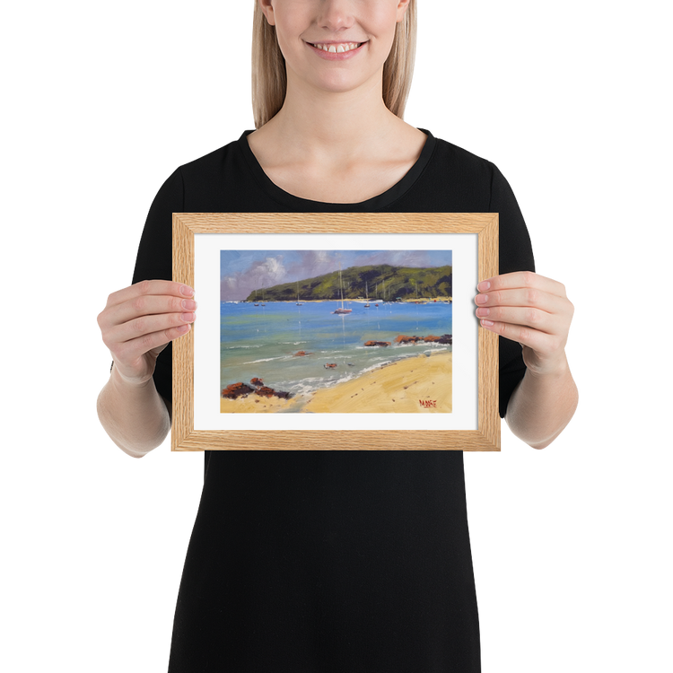 1770 Beach Framed Print