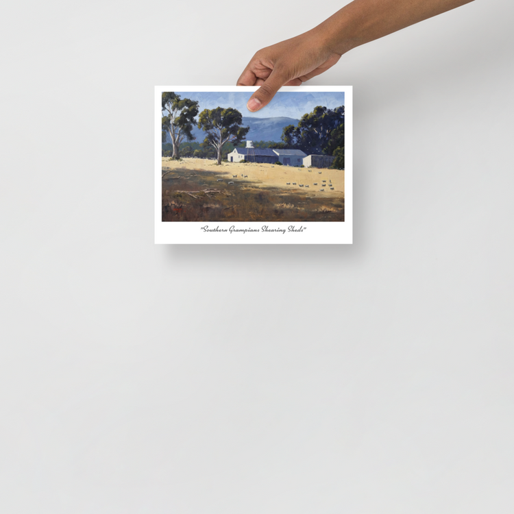8 x 10" Southern Grampians Shearing Shed