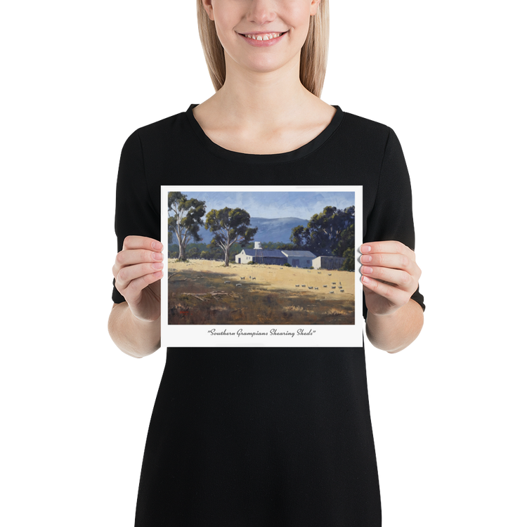 8 x 10" Southern Grampians Shearing Shed