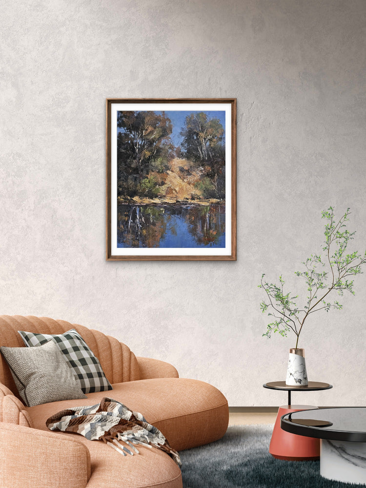 Reflections In Ochre & Blue