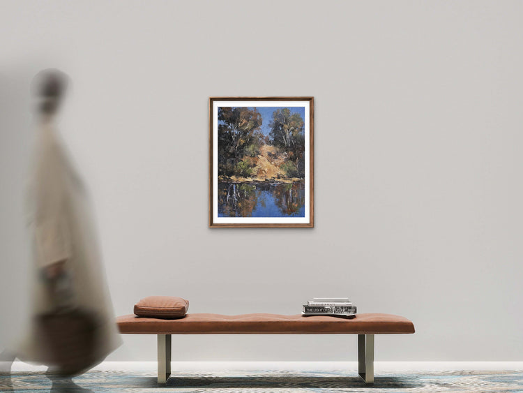 Reflections In Ochre & Blue