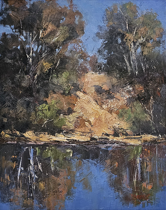 Reflections In Ochre & Blue