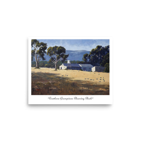 8 x 10" Southern Grampians Shearing Shed